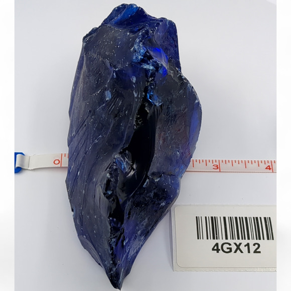 Cobalt Blue Manganese Fenton Glowing Art Glass Cullet #4GX12 - Picture 8 of 8
